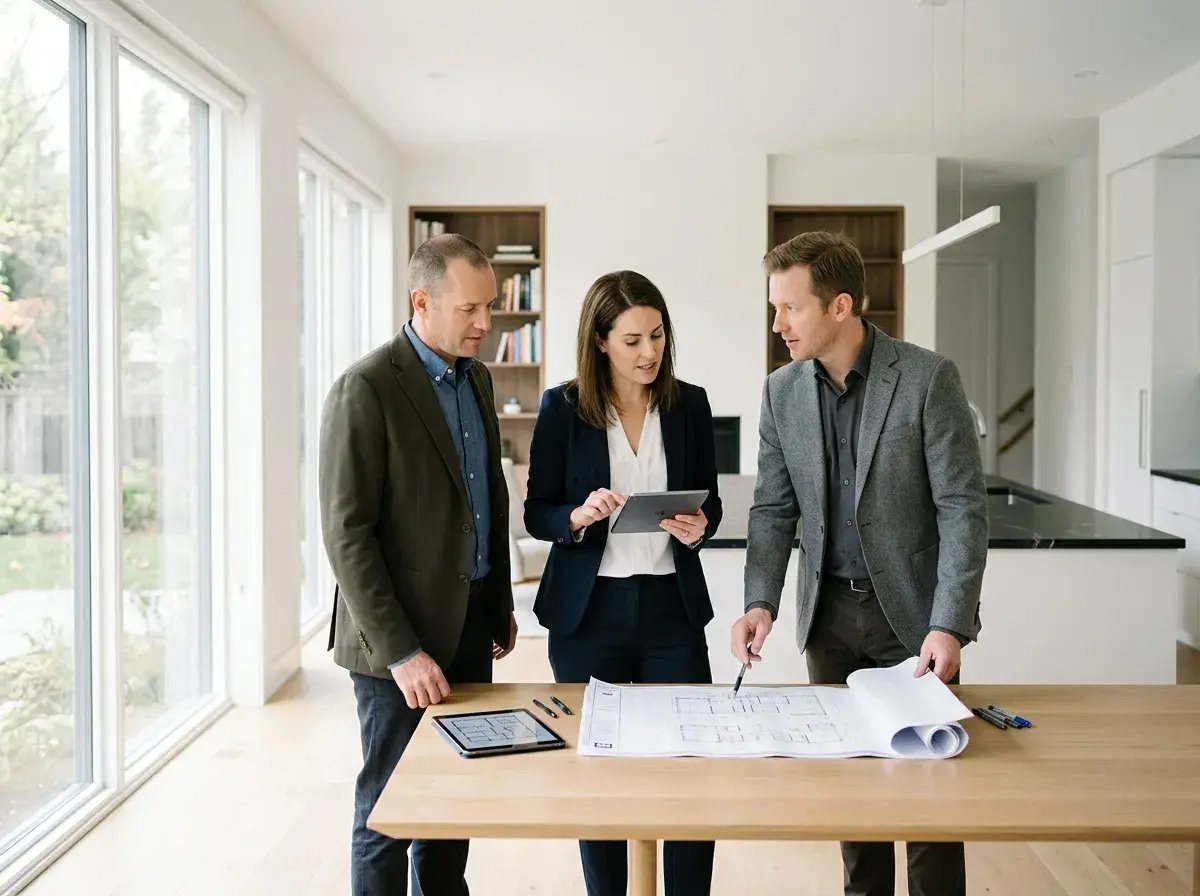 Richard Falle, founder of Modern Touch Renovations, on a project site